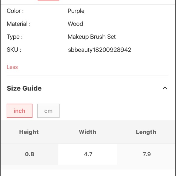 9pc Makeup Brush Set - Picture 4 of 4